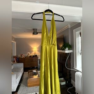 Silk Open Back Gown